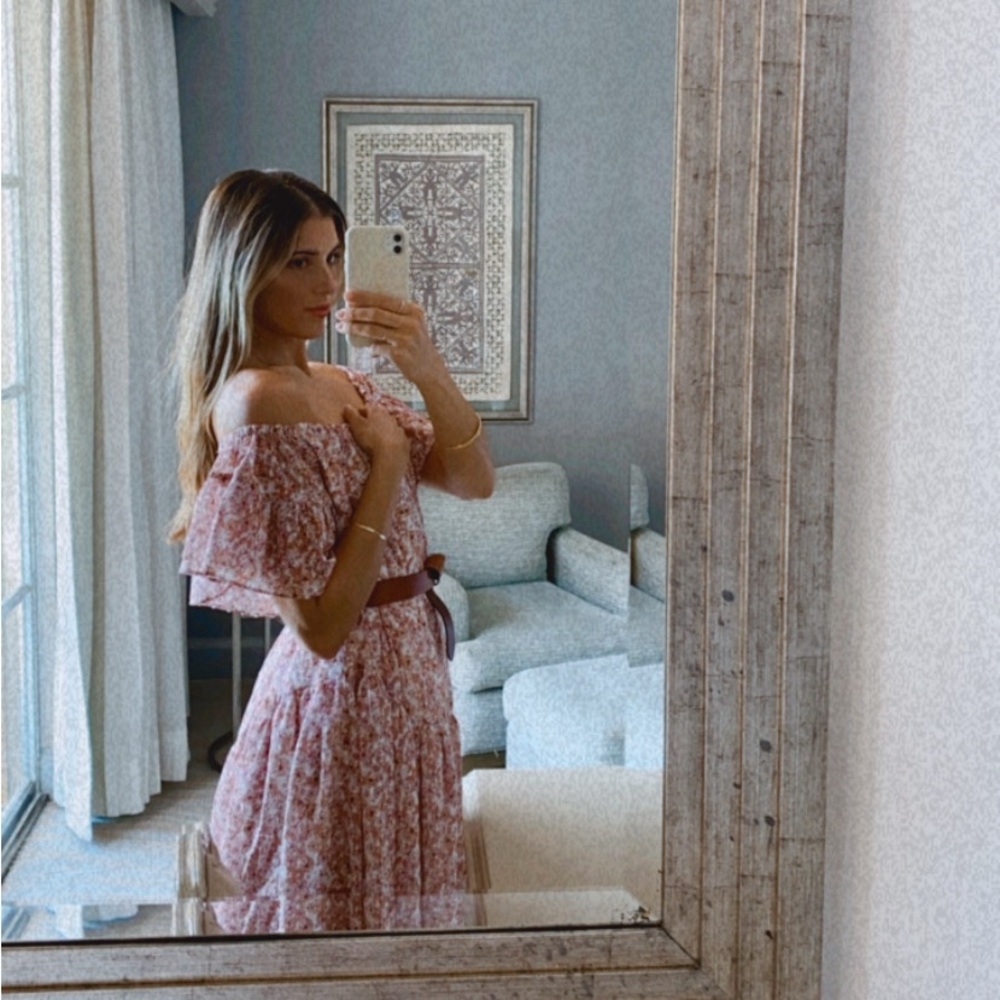 Intermix - Significant Other nicole off-the-shoulder floral mini dress